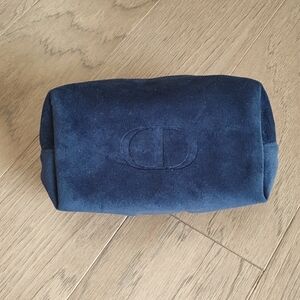 DIOR Beaute Blue velvet pouch Used